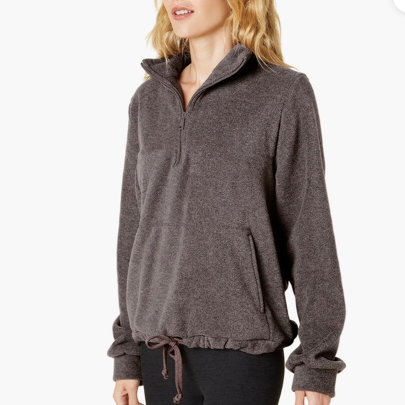 Beyond Yoga "New Terrain" sweatshirt Pullover Top in Raisin Size M - Picture 3 of 12